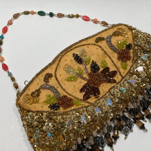 GOLDEN BEADED EVENING BAG - Picture 14 of 15